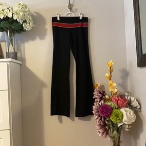 Stylish Black Pants with Red Stripe